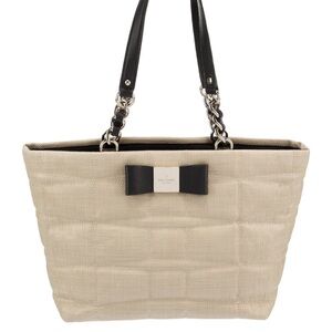 Kate Spade Beige and Black Tote Bag